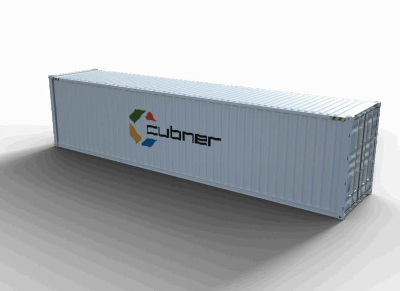 container open side 40 pieds cubner