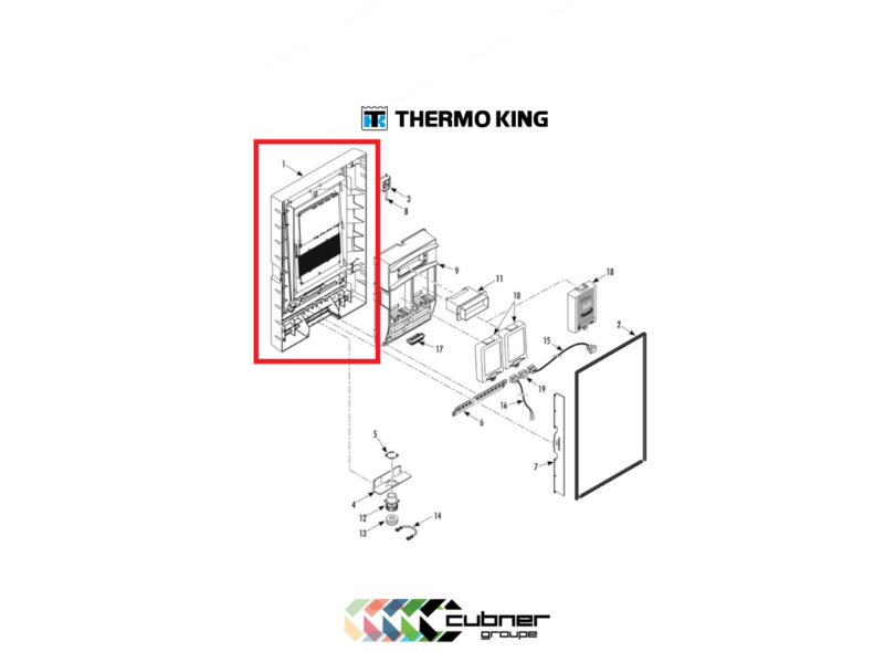 Keypad MP4000 (façade) REF 41-8723 Thermo King