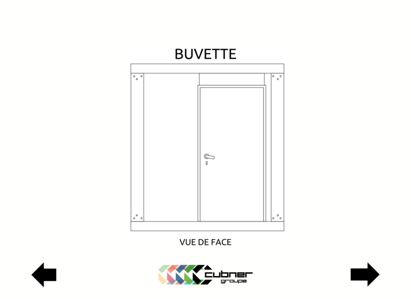 plan technique - Bungalow Buvette avec Deux Auvents pour Festivals et Guinguettes – Espace Convivial et Fonctionnel - cubner