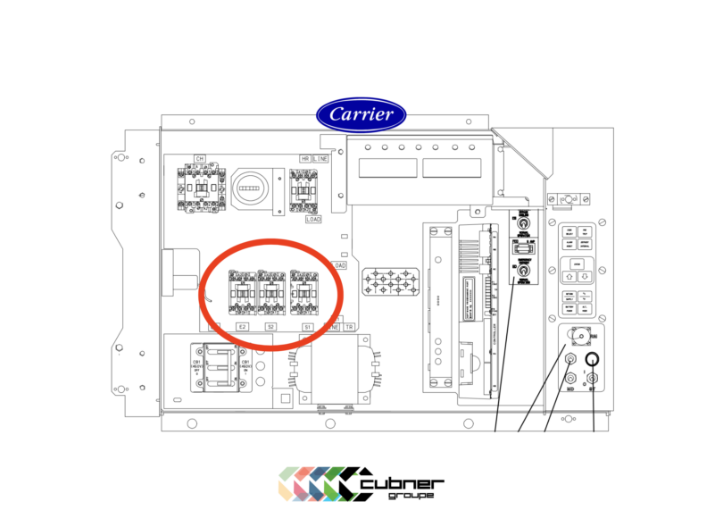 contacteur carrier evaporateur heaters condensor