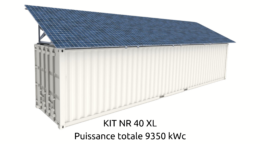 Kit panneaux solaires pour conteneur maritime 40 pieds Cubner Calcub
