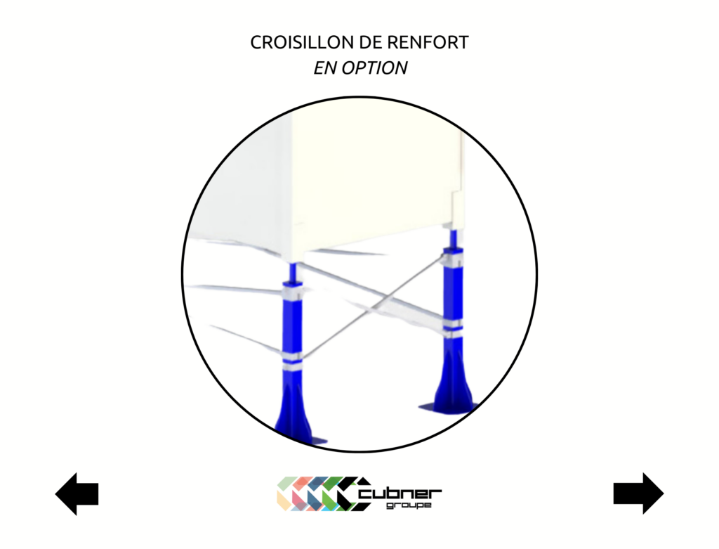 Pack 6 chandelles de levage pour conteneur maritime dry ou reefer frigorifique