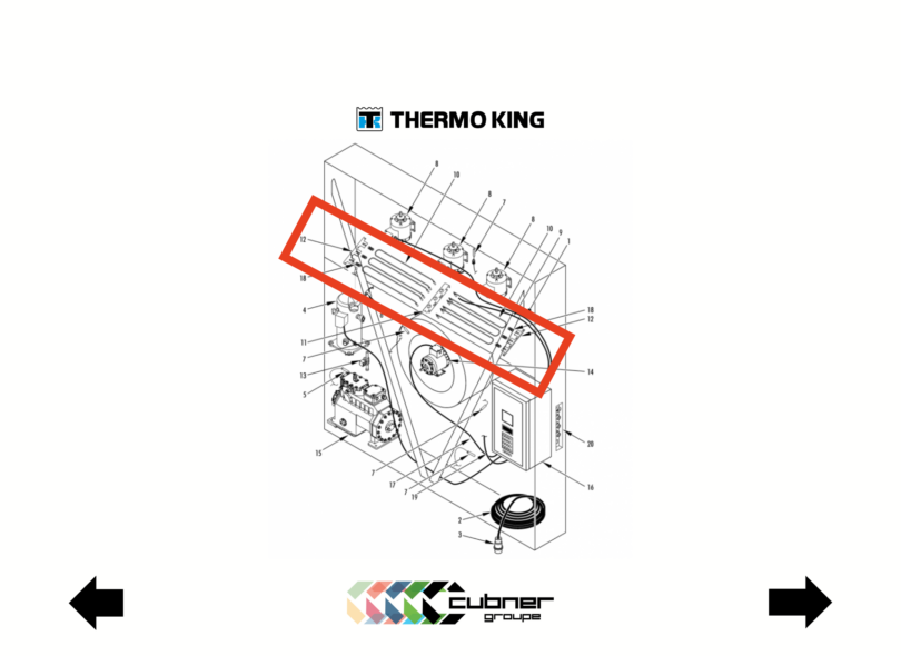 Résistances de dégivrage thermo king ref 45-1791