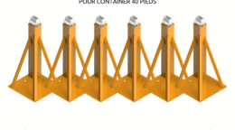 Pack 6 chandelles de levage pour conteneur maritime dry ou reefer frigorifique