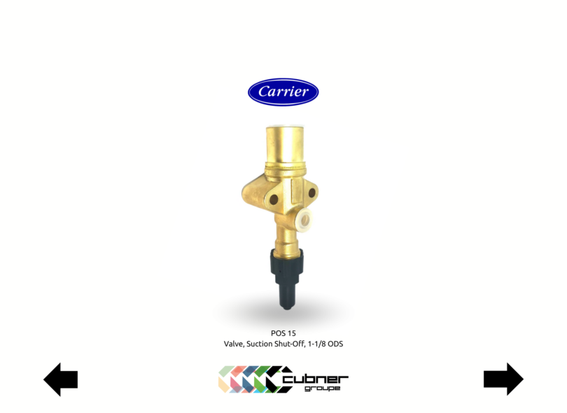 Vanne aspiration carrier thinline conteneur frigorifique suction valve 14-00206-00