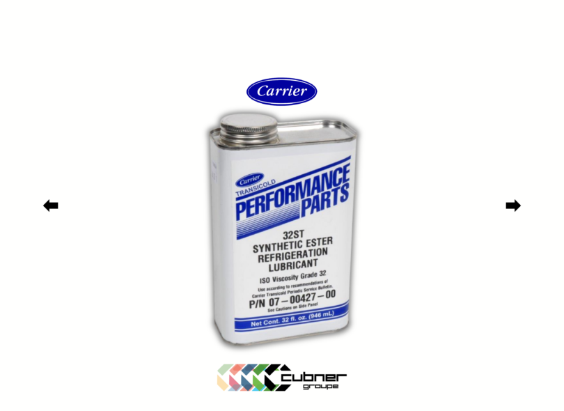 Huile lubrifiant réfrigération synthetique carrier transicold groupe froid conteneur frigorifique 07-00427-00