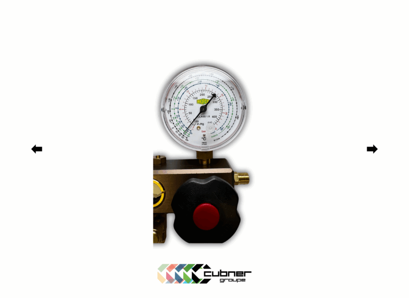 Kit Manomètres de réfrigération pour conteneur - Manifold by-pass REFCO 2 voies R134 R404 R507