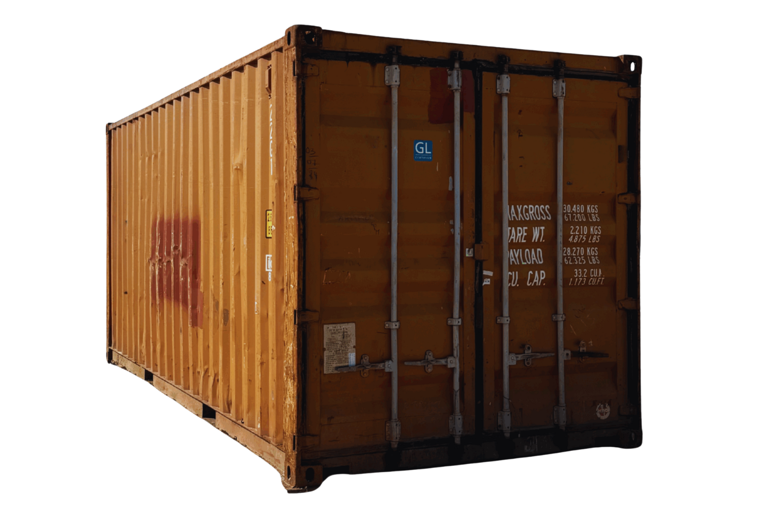 Conteneur d’occasion 20 pieds prix, container maritime pas cher disponible en livraison cubner