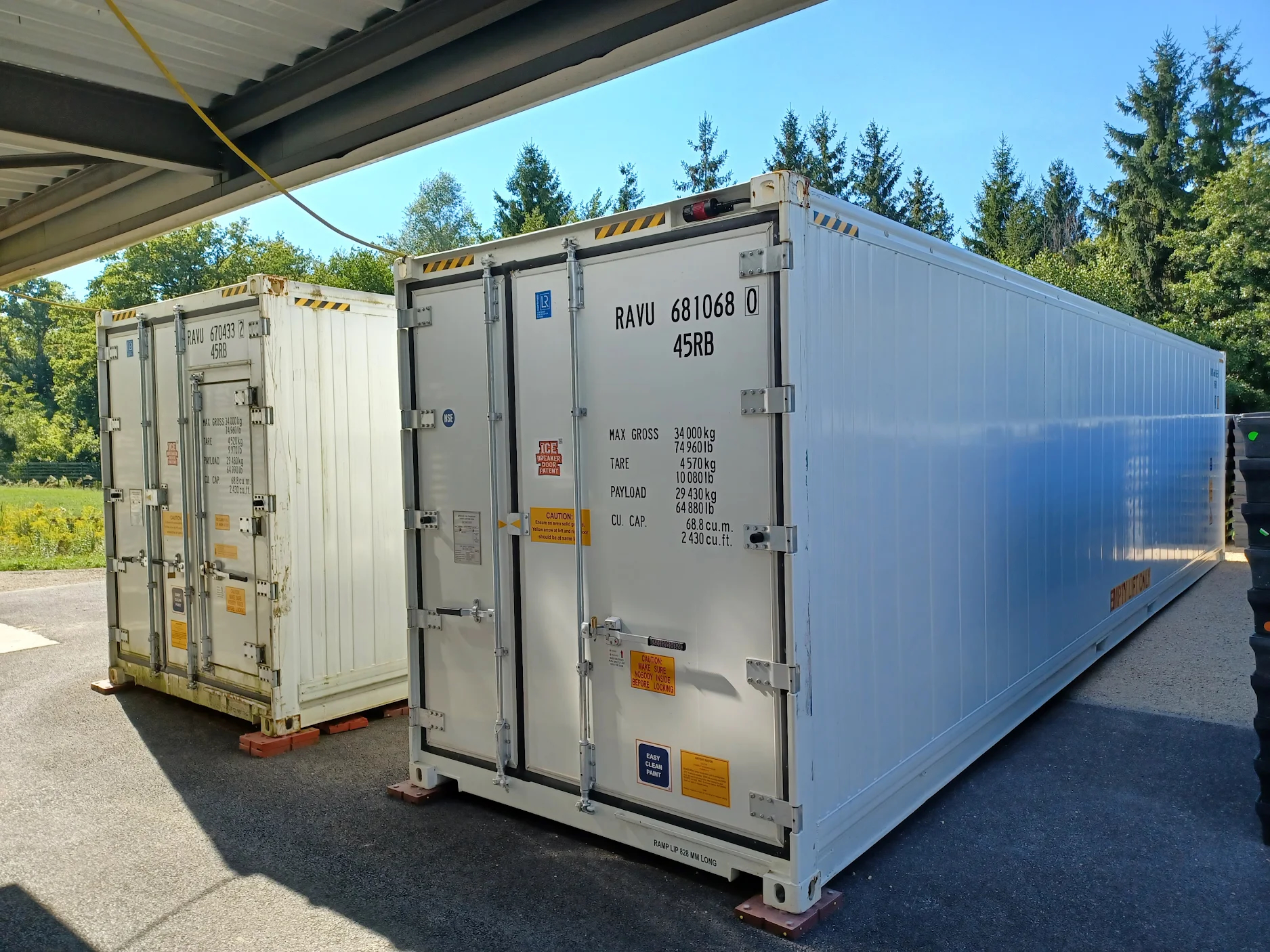 container frigorifique premier voyage reefer congélateur