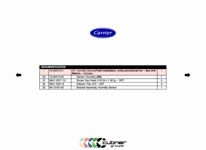 sonde humidité carrier 69NT40-551 reference 76-00675-01 76-00675-04