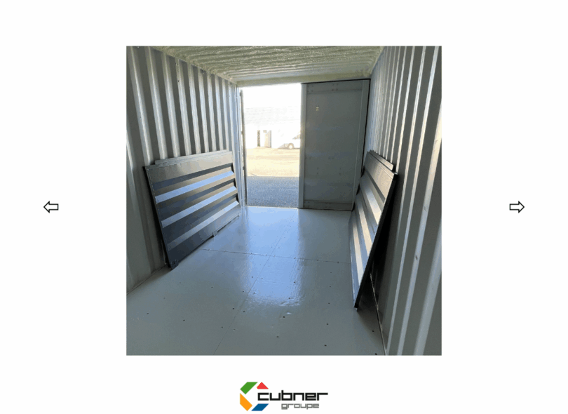 Cloison séparation amovible et sans perçage pour conteneur maritime