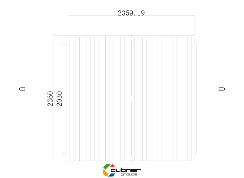Cloison séparation amovible et sans perçage pour conteneur maritime