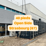conteneur maritime Strasbourg open side Alsace grand est Cubner