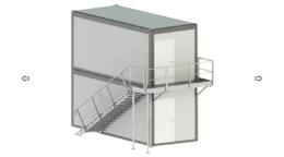 Escalier pour conteneur ou bungalow modulaire cubner