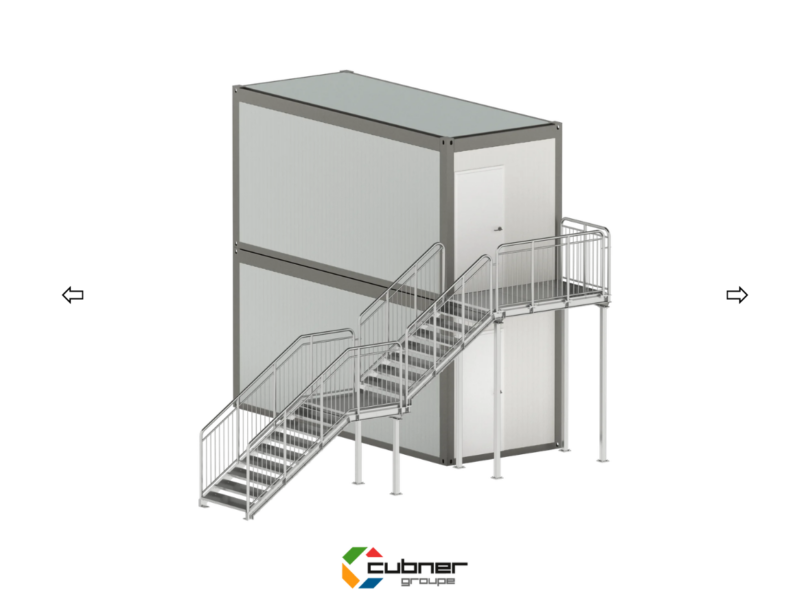 Escalier pour conteneur ou bungalow modulaire cubner
