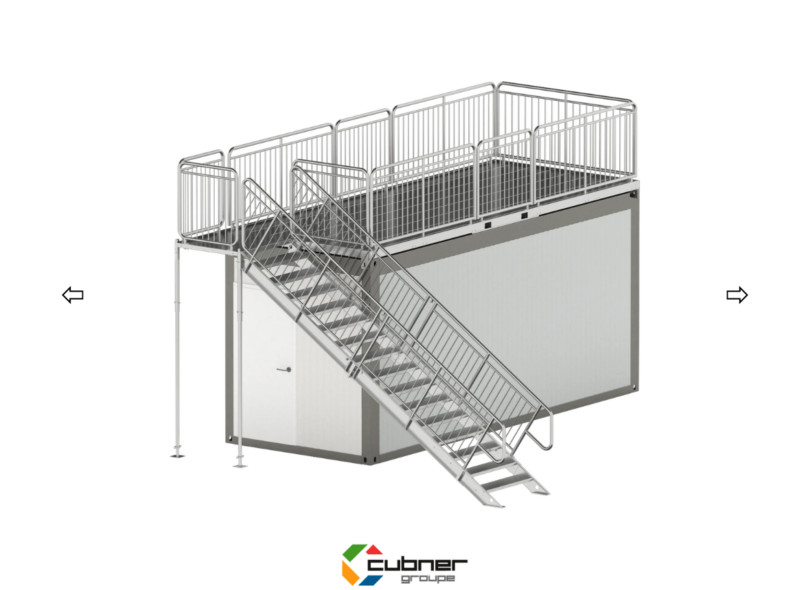 Terrasse Container 20 Pieds Rooftop & Extension Cubner