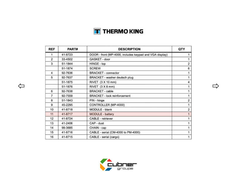 batterie MP4000 thermo king magnum plus 41-8717