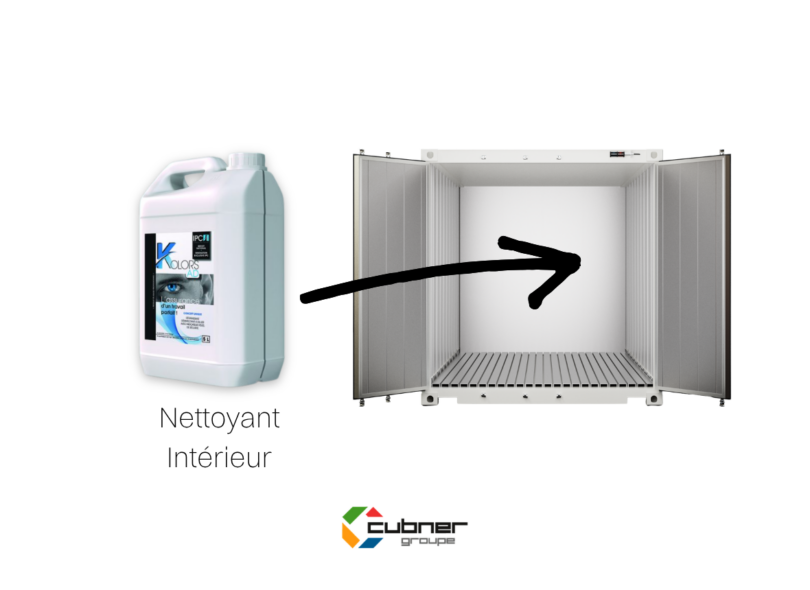 Nettoyage entretien intérieur conteneur frigorifique Cubner