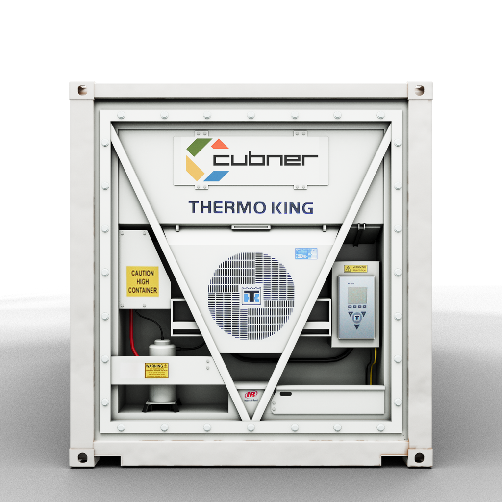 Groupe froid Thermo King d'un container frigorifique Cubner, vue arrière